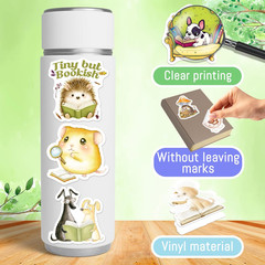 200 Pcs Animal Reading Stickers, 100 Unique Designs for Journals and Decor