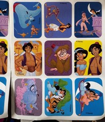 90s Sticker Lot Scooby Doo Barney Aladdin Nicktoons Looney Tunes Sheets & Decals