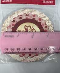 New Circle Recollection Scrapbooking, Crafts Valentine Embellishments 48 Count.