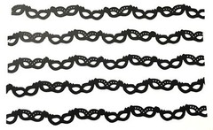 «MASQUERADE» MASK BORDER SILHOUETTE DIE CUT/ CUTS (IRIDESCENT, BLACK, OR GOLD)