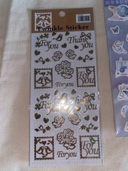 Variety STICKERS BUNDLE 10 Sheets Dimensional, Words, Sparkling