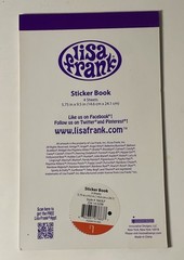 2013 Lisa Frank Sticker Book 4 Sheets 5.75in x 9.5in Over 300 Fantastic Stickers