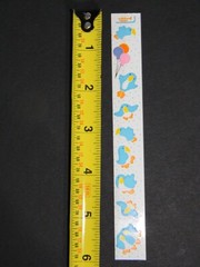 Vintage Toots 1982 BLUEBIRDS Sticker Strip by Cardesign #MUS 138 Blue Bird