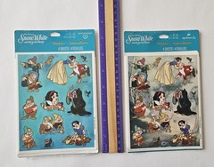 Vtg Hallmark Disney Stickers LOT Snow White Seven Dwarfs NIP Variant Evil Queen