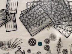120pcVintage Gothic Transparency Overlay Ephemera LotJunk Journal Vellum Acetate