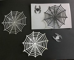 Web and Spider Halloween Web #2 Die Cut Embellishments 5 sets Scrapbook Cards