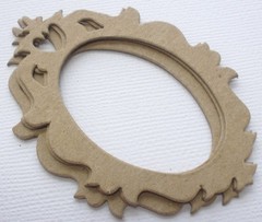 {4} *MINI ACCENT FRAME* Ornate Picture Frames Bare Chipboard Die Cuts – 2″ x 3″