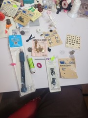 Huge Assorted Craft Sewing Lot Buttons Zippers Scissors Embellishments Supplies
