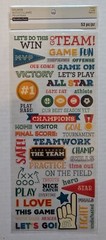 Sports Teams Words & Phrases Scrapbooking Stickers by Recollections
