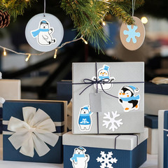 500Pcs Winter Foam Stickers – Snowflake, Snowman, Penguin, Bear Decals