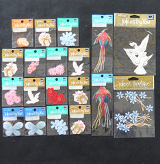 Lot of 19 JOLEE’S Stickers Floral Wedding Butterfly Kite Gifts – Scrapbook Card