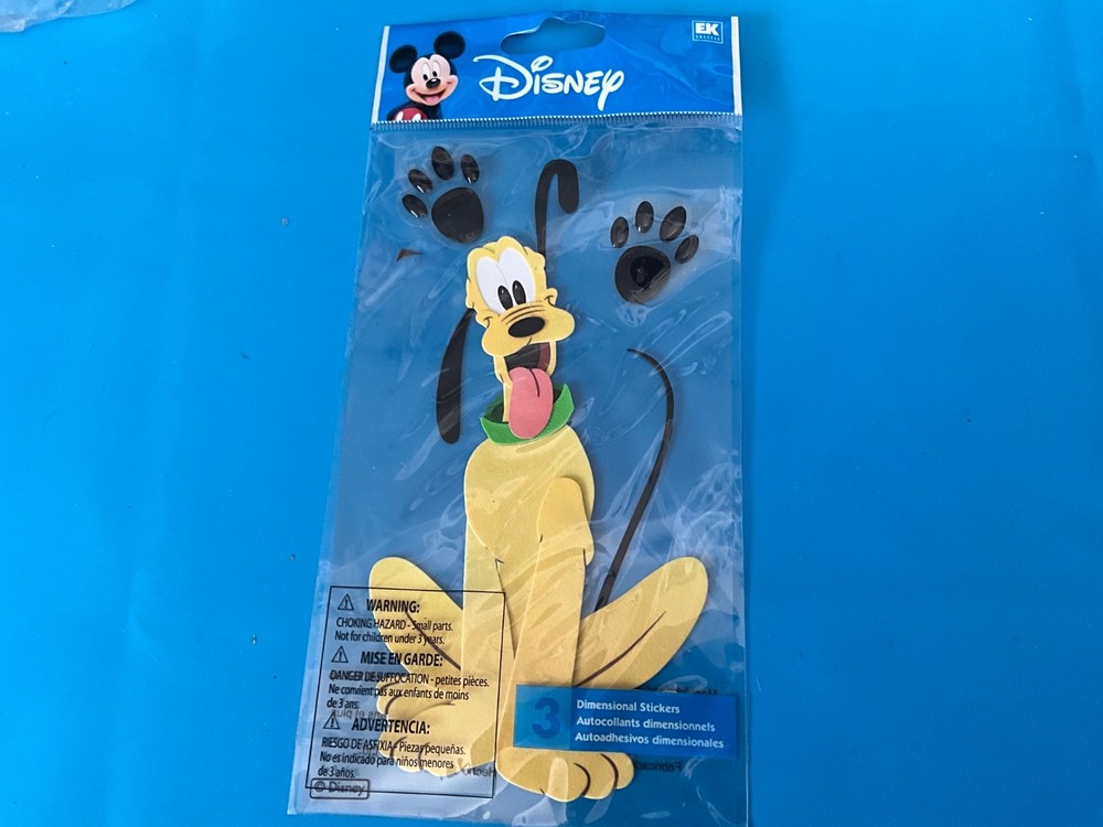 DISNEY JOLEE PLUTO EK SUCCESS Scrapbooking Stickers RARE!