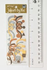 Jolee’s Gold & Silver Confetti & Streamers Mini Pack Of Scrapbook Embellishments