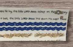 Christmas Nativity Kids Away Manger Adore Him MAMBI 11.25” Border Stickers NEW