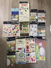 Me & My Big Ideas Soft Spoken Embellishment Sticker Lot 14 Packs