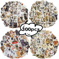 300 Peeking Cats and Dogs Stickers for Kids and Adults, for Crafts and Decor