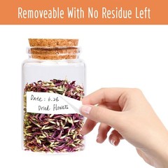 Self-Adhesive Food Labels – 300 Pack Water and Tear Resistant Kitchen Solution