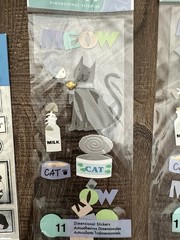 Lot of 5 Adorable Jolee’s boutique Etc Cat stickers scrapbook