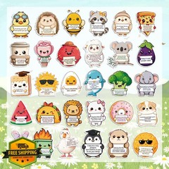 slapaflife Emotional Support Animal Stickers 100PCS