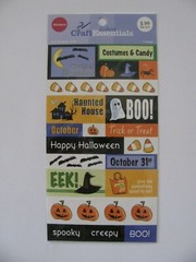 JoAnn Craft Essentials HAUNTED HAPPENINGS Stickers 1 Sheet NIP