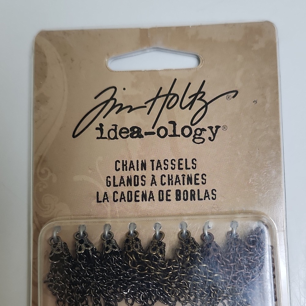 Tim Holtz Idea-ology Metal Chain Tassels Scrapbooking Embellishments