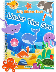 Reusable Sticker Book for Kids 1-3, Jelly Sticker Books for Toddlers 2-4 Years,