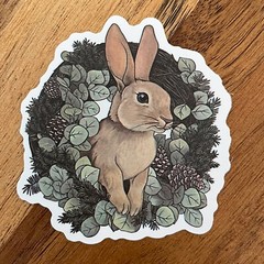 50 pcs RABBIT stickers, Bunny animals, Cute rabbit FREE Shipping*