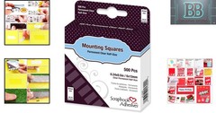 500 Pack Clear Mounting Squares, Acid-Free, Perfect for Scrapbooking & Projects