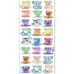 Violette Stickers – Teacups Sticker Sheet – Modern Art – Planners & Crafts