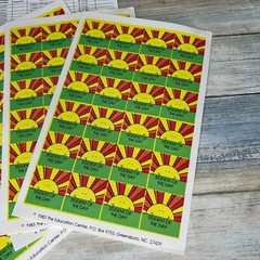 School Classroom Stickers Vintage 80s Education Center Student of the Day
