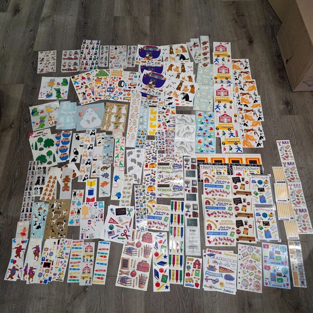 Massive VTG Retired 80s 90s Mrs Grossman Sandy Sticker Lot 260 sheets See Pics