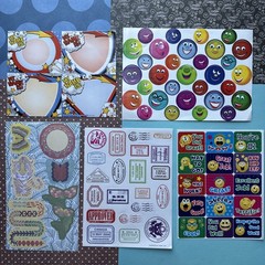 Vintage 80s 90s Y2K Sticker Partials & Singles Various Brands Years Sanrio Lot