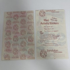 SET! Vintage Sandylion maxi activity sheet Stickers