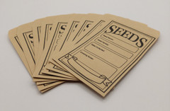 Brown Garden Seed Envelope Packet Set of 10 Junk Journal Craftin Supplies
