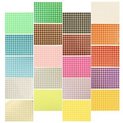 20 Sheets Color Coded Stickers Colorful Circle Labels Round Colored
