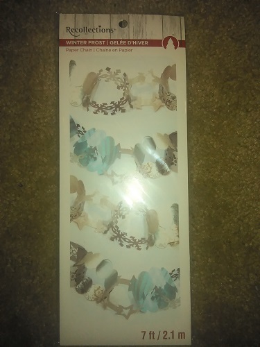 Recollections Winter Frost 7ft Paper Chain -#1360
