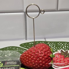 Strawberry Strawberries Themed Lot Stickers,Note Holder,pin and Ribbons.