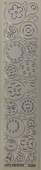 WHITE/SILVER FLOWER CIRCLE Stickers(49pc)Stampendous •Garden•Blooms•Daisy•Dots