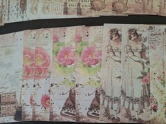 100pc Scrapbooking JJ Craft Kit Eph Paper Pack Victorian.Characters New Design