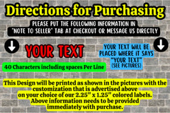 50 CUSTOM SMALL BUSINESS 2.25″ STICKERS SCRATCH RESISTANT LABELS FREEZE CANDY