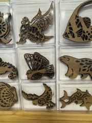 Crafter’s Square Scrap Booking Laser Cut Kraft Icons Set Of 2 Birds & Stars