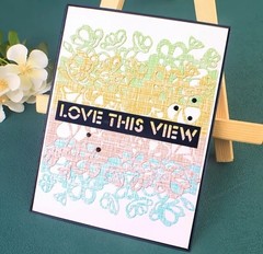 Flowers Border Edge Die Cut Card Making Envelopes Floral Invitations Cutting Die