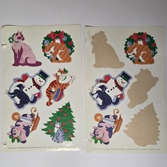 Vintage 1984/86 Current Cats Jumbo Sticker Pack, 8 Partial Sheets 2 Full Sheets
