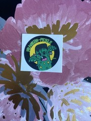 WW Small Scratch N Sniff Sticker Mod FrankenPickle Dill Pickle Scented