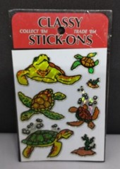 Vtg Classy Foil Stick-Ons (Turtles)…NOS…Beautiful Color/Excellent Condition!