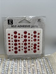 Adhesive Gemstone Lot Of 3~ 1300 & Two 60 Pieces For Crafts Free Shipping New