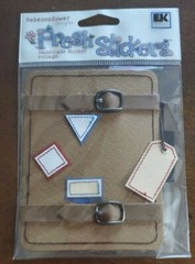 EK Success Rebecca Sower Fresh Stickers TRAVEL ABROAD collage sticker, NIP