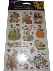 Vintage American greetings Forget Me Not Halloween Stickers 2 Sheets Fall