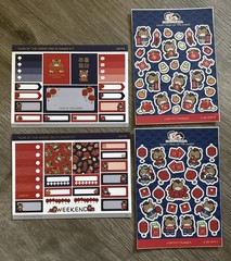 Hubman And Chubgirl Lunar Mini Planner Kit Vinyl Sheets 2025 Snake 2026 Horse