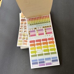 Lot of 4 Books Of Planner Scrapbook Stickers Some Missing But Mostly Complete